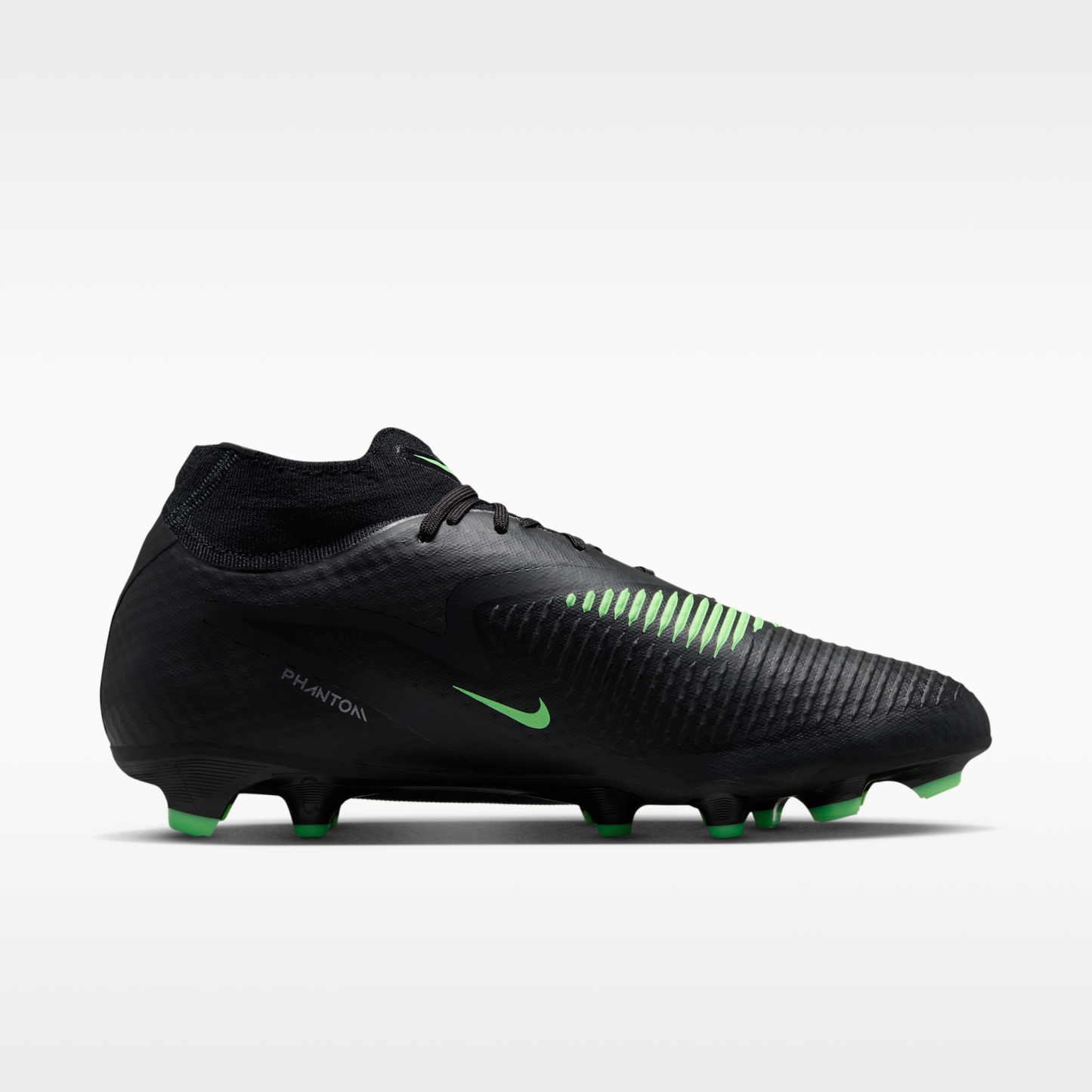 Nike Phantom 6 High Academy - Μαύρο/Μαύρο/Illusion Green - 3