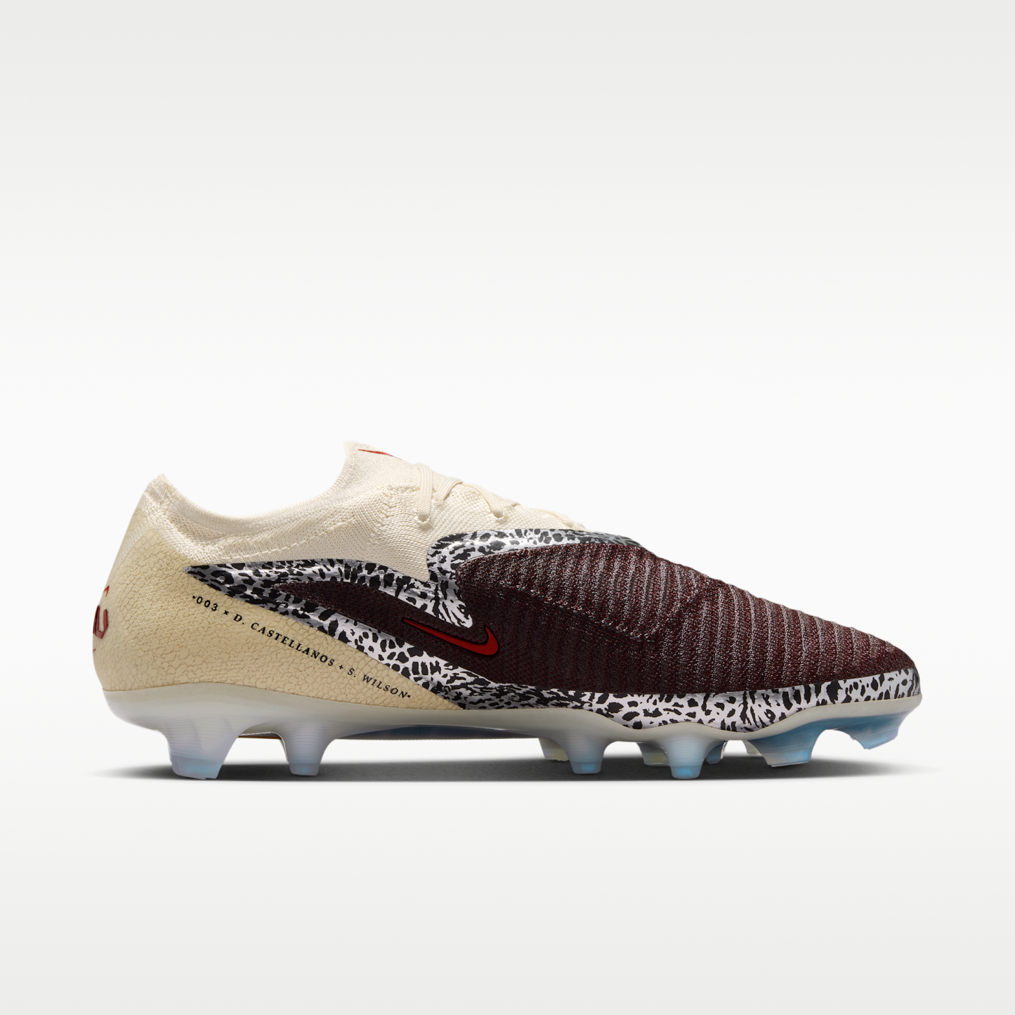 Nike United Phantom 6 Low Elite - Burgundy Crush/Fossil/University Red - 3