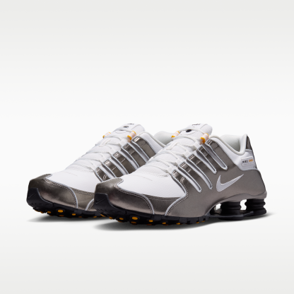 Nike Shox NZ - Summit White/Metallic Pewter/University Gold/Summit White - 5