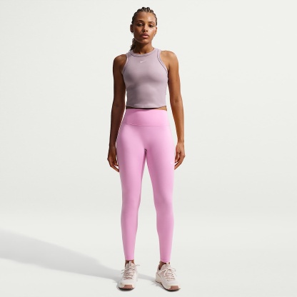 Nike One mit nahtloser Vorderseite - Nike One Leggings in voller Länge mit nahtloser Vorderseite und hohem Bund (Damen)