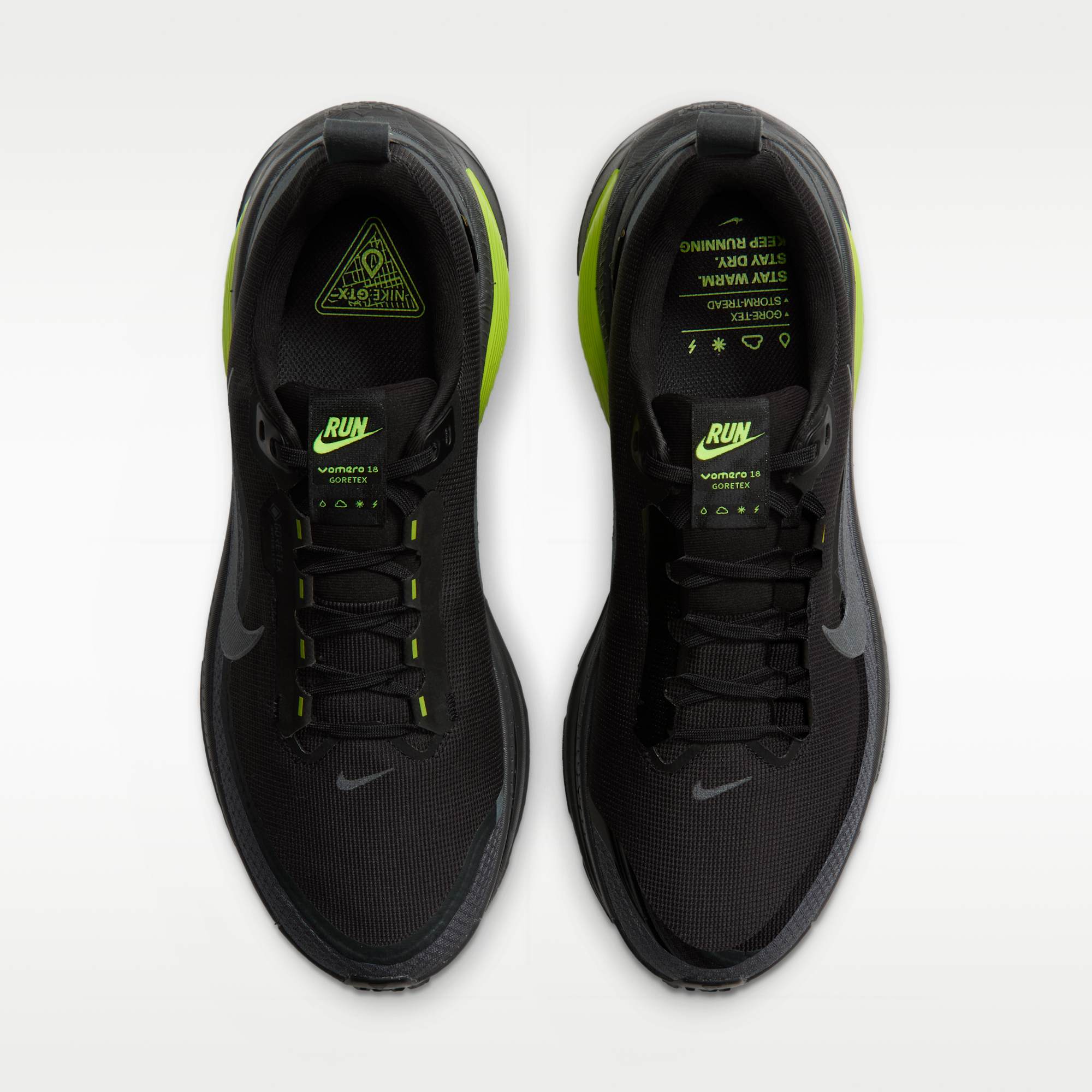 Nike Vomero 18 GORE-TEX - Anthracite/Lemon Venom/Μαύρο - 4