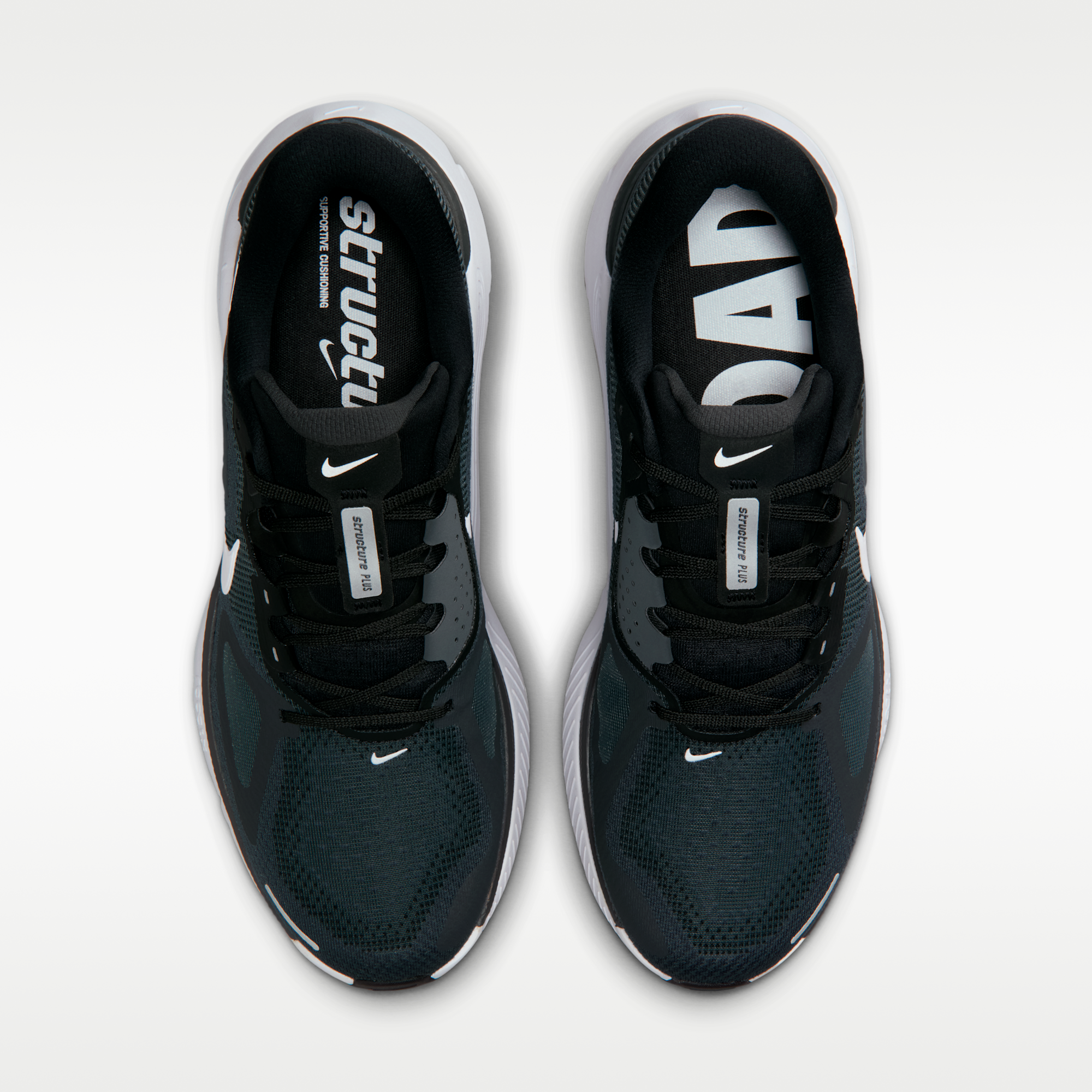 Nike Structure Plus - Μαύρο/Anthracite/Λευκό - 4
