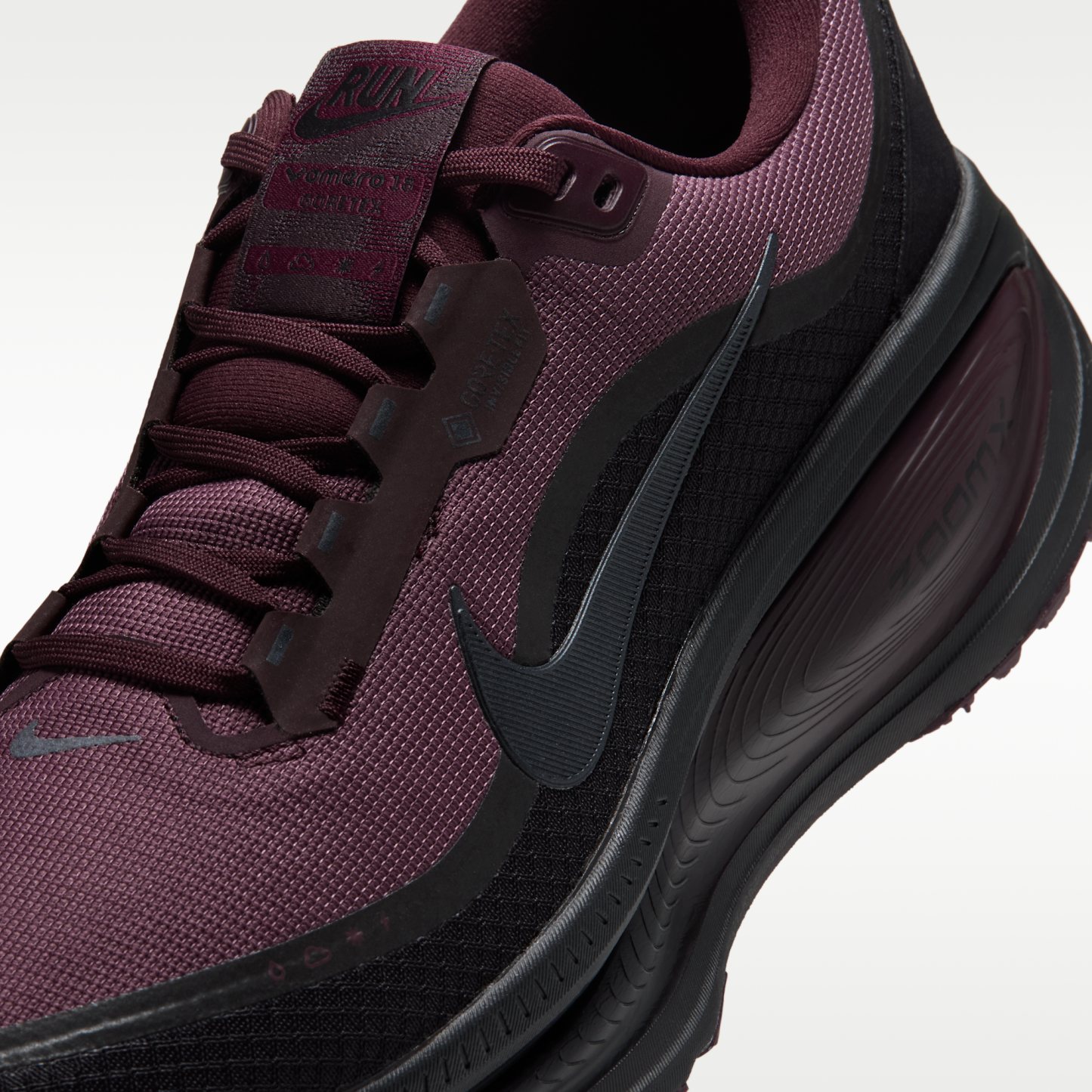 Nike Vomero 18 GORE-TEX - Burgundy Crush/Burgundy Crush/Μαύρο - 7