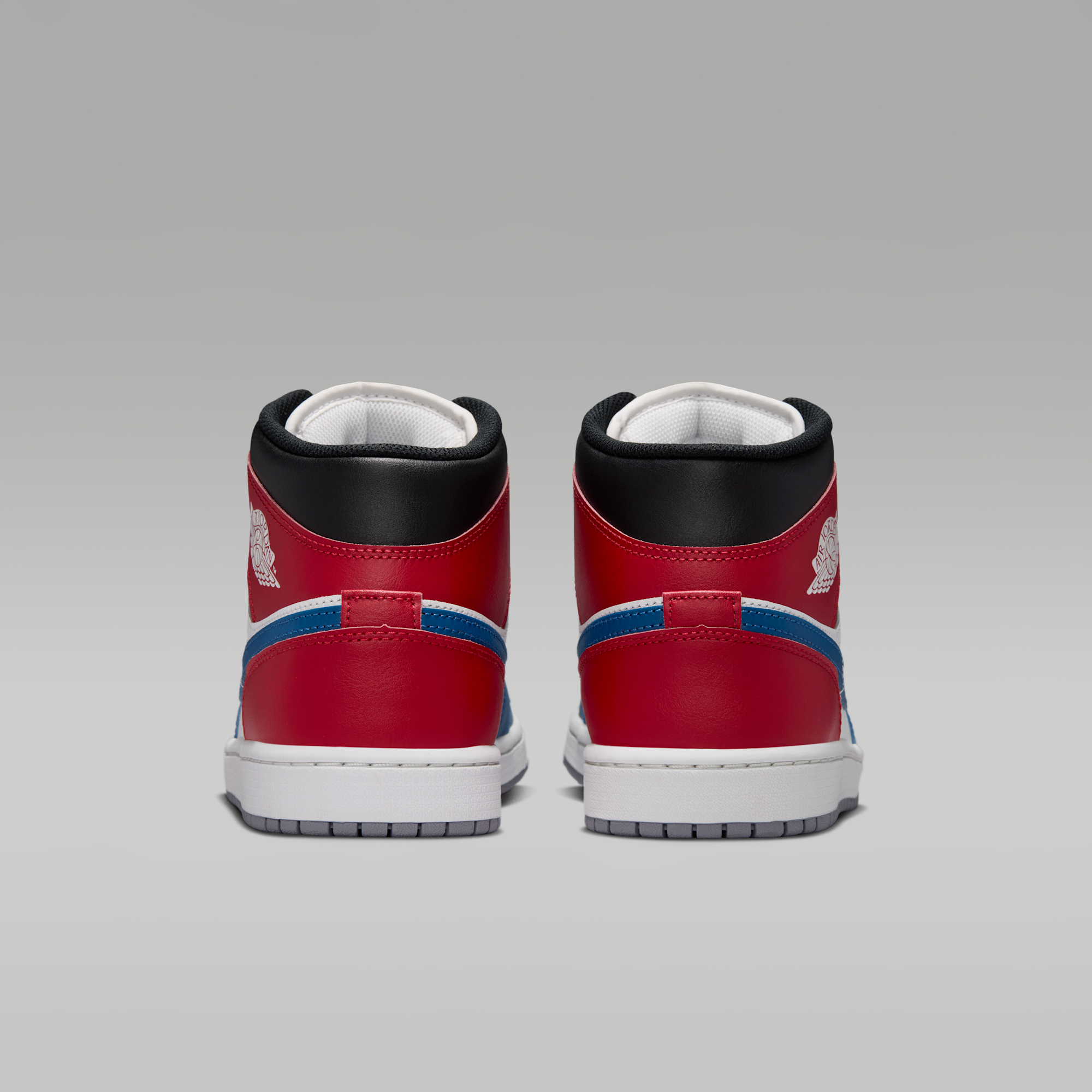 Air Jordan 1 Mid - True Blue/Varsity Red/Μαύρο/Summit White - 6
