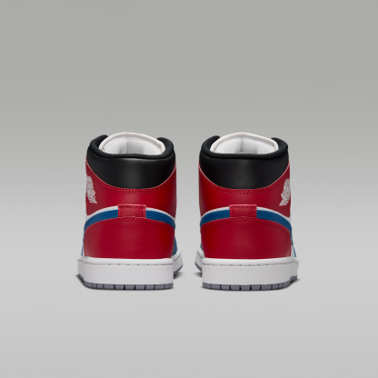 Air Jordan 1 Mid - True Blue/Varsity Red/Μαύρο/Summit White - 6