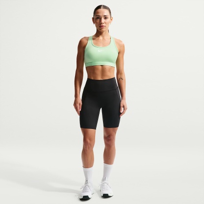 Nike Swoosh - Nike Swoosh gepolsterter Sport-BH mit mittlerem Halt