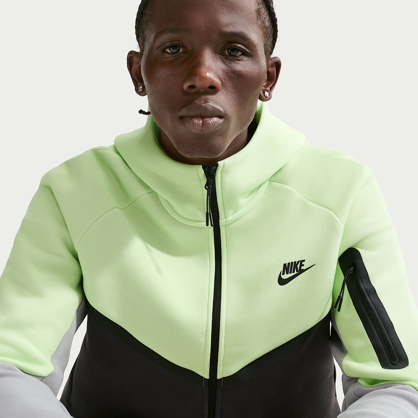 Nike Tech - Nike Tech Windrunner-Jacke aus Fleece mit durchgehendem Reißverschluss (Herren)