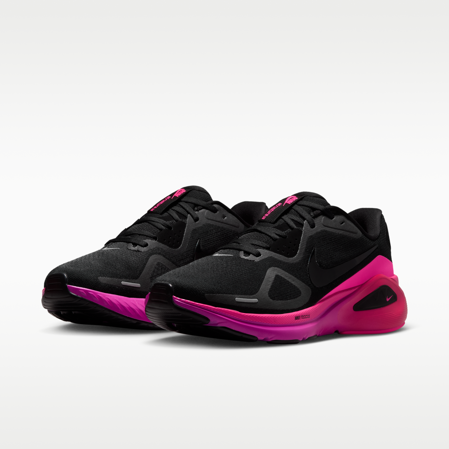 Nike Structure 26 - Μαύρο/Hyper Pink/Laser Crimson/Μαύρο - 5