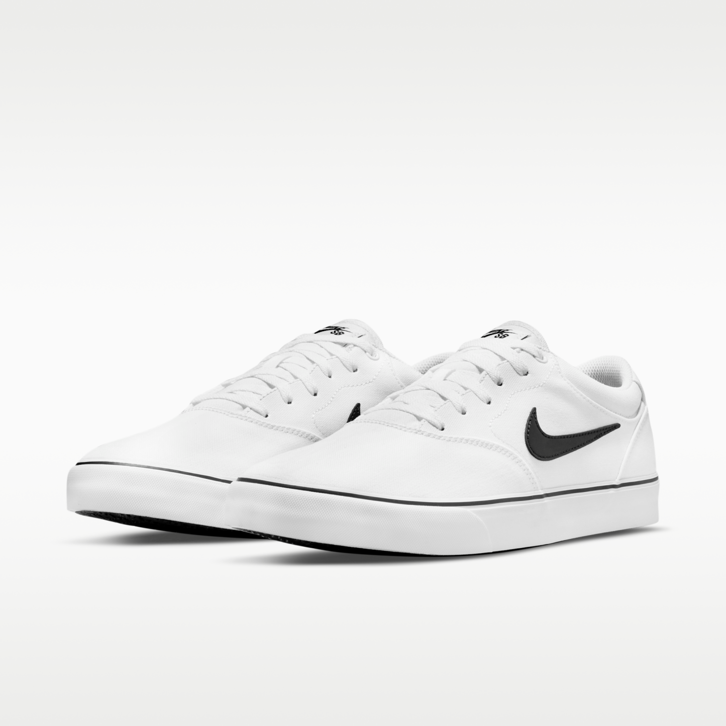 Nike SB Chron 2 Canvas - Λευκό/Λευκό/Μαύρο - 5