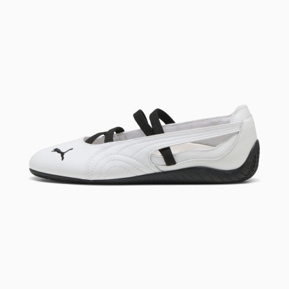 Speedcat Ballet Lederschuhe Damen - PUMA White-PUMA White-PUMA Black