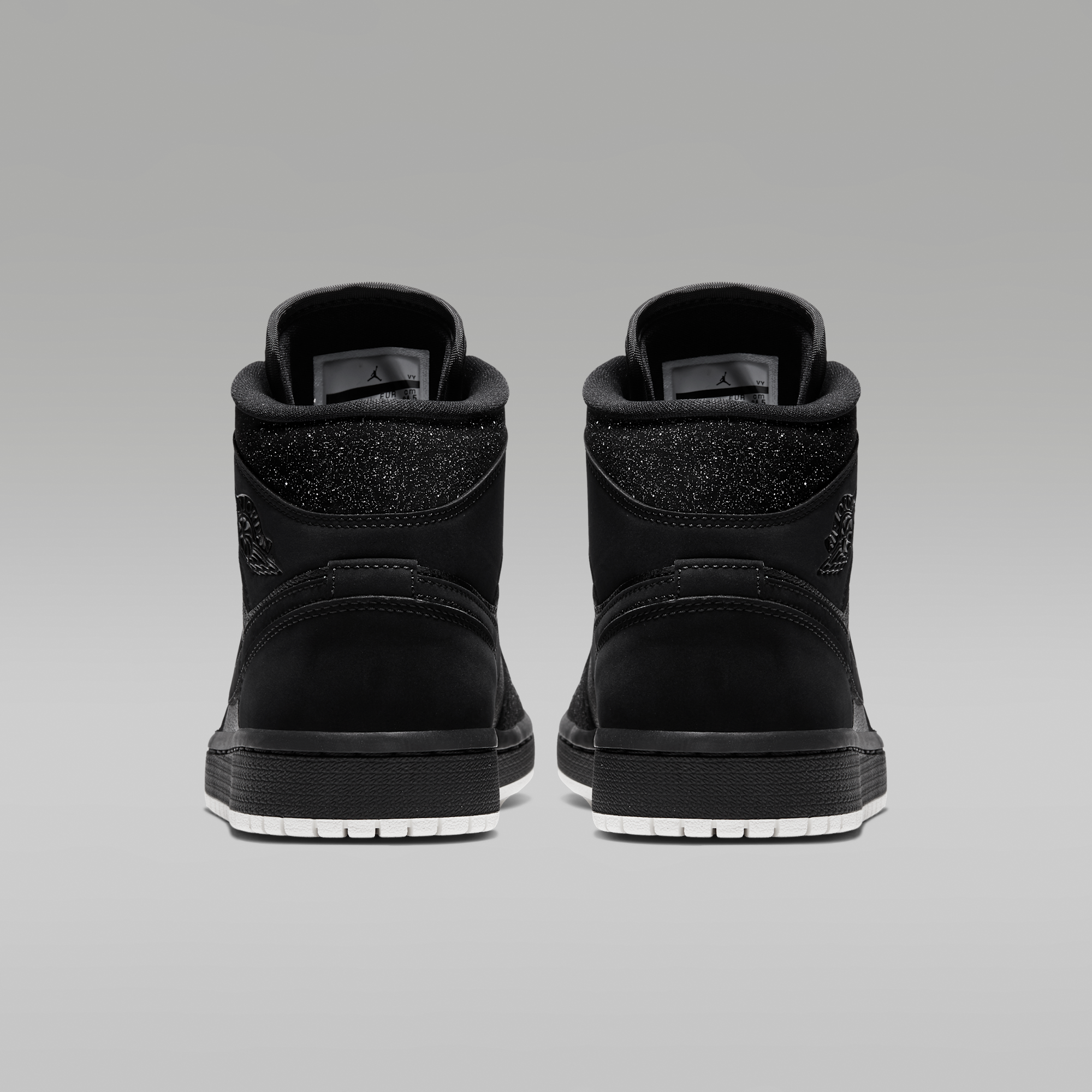 Air Jordan 1 Mid - Μαύρο/Λευκό/Phantom - 6