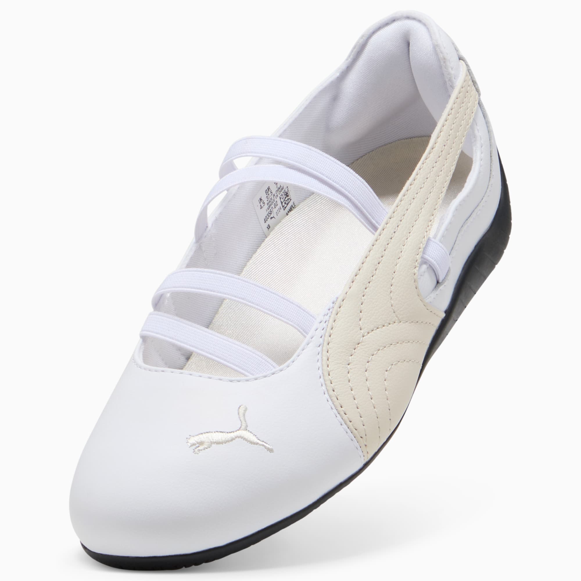 Speedcat Ballet Lederschuhe Damen - PUMA White-Alpine Snow