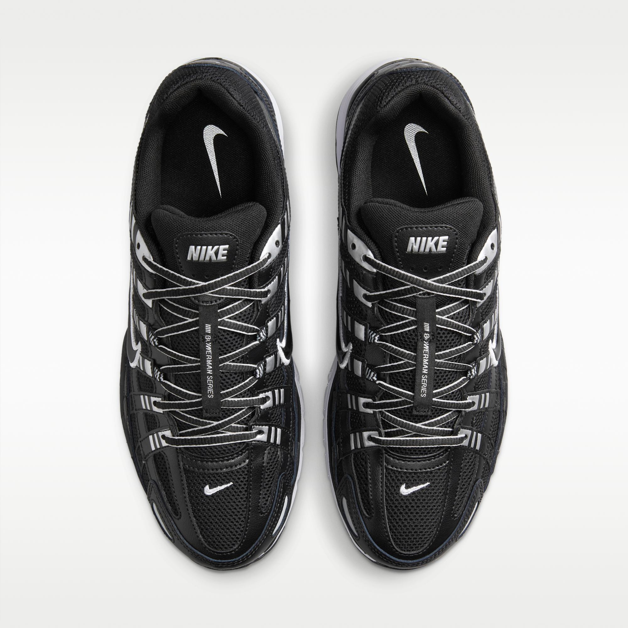 Nike P-6000 - Μαύρο/Λευκό/Metallic Silver/Μαύρο - 4