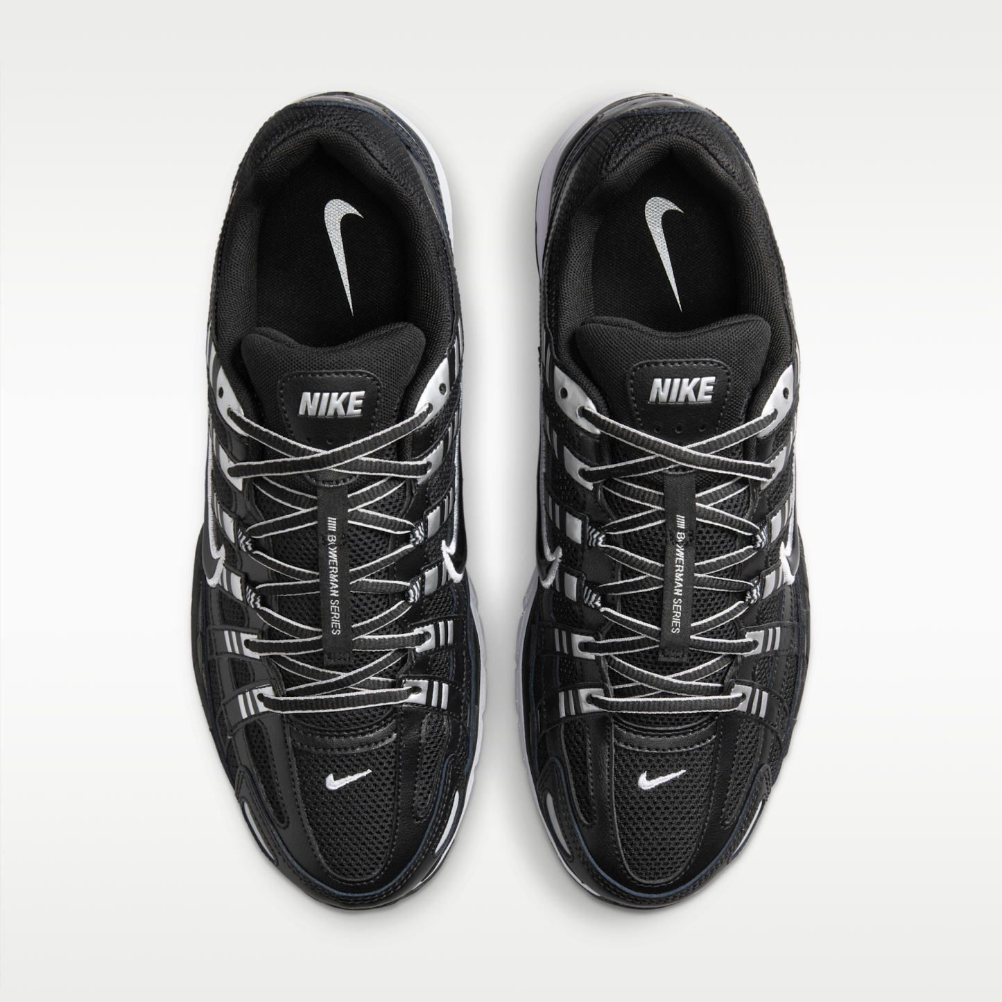 Nike P-6000 - Μαύρο/Λευκό/Metallic Silver/Μαύρο - 4