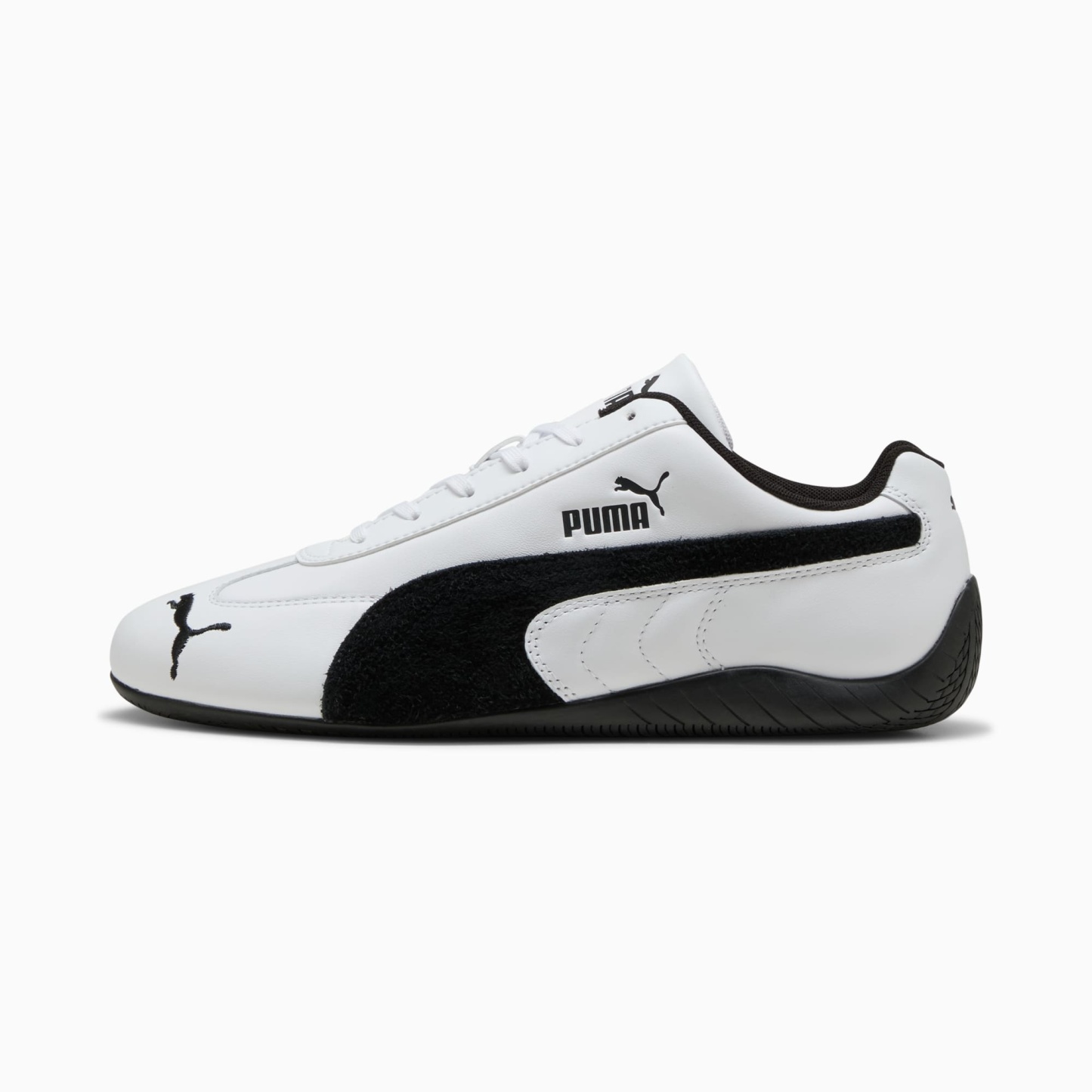Speedcat Leather Sneakers Unisex - PUMA White-PUMA Black