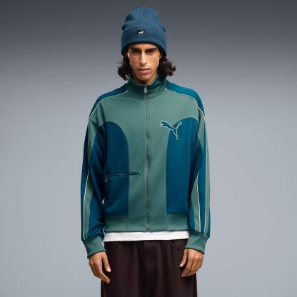 T7 Love Of The Cat Relaxed Trainingsjacke Herren - Midnight Petrol-Herb Garden