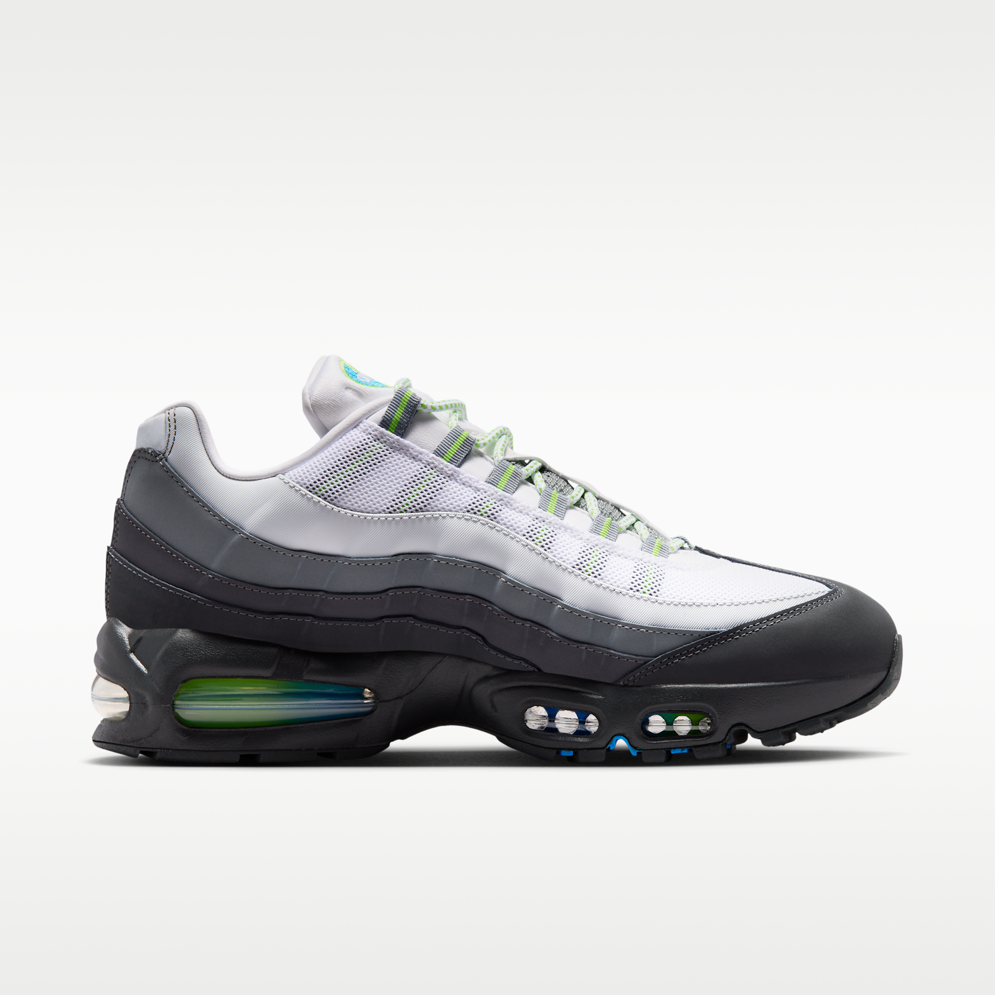 Nike Air Max 95 Big Bubble - Μαύρο/Action Green/Anthracite/Photo Blue - 3