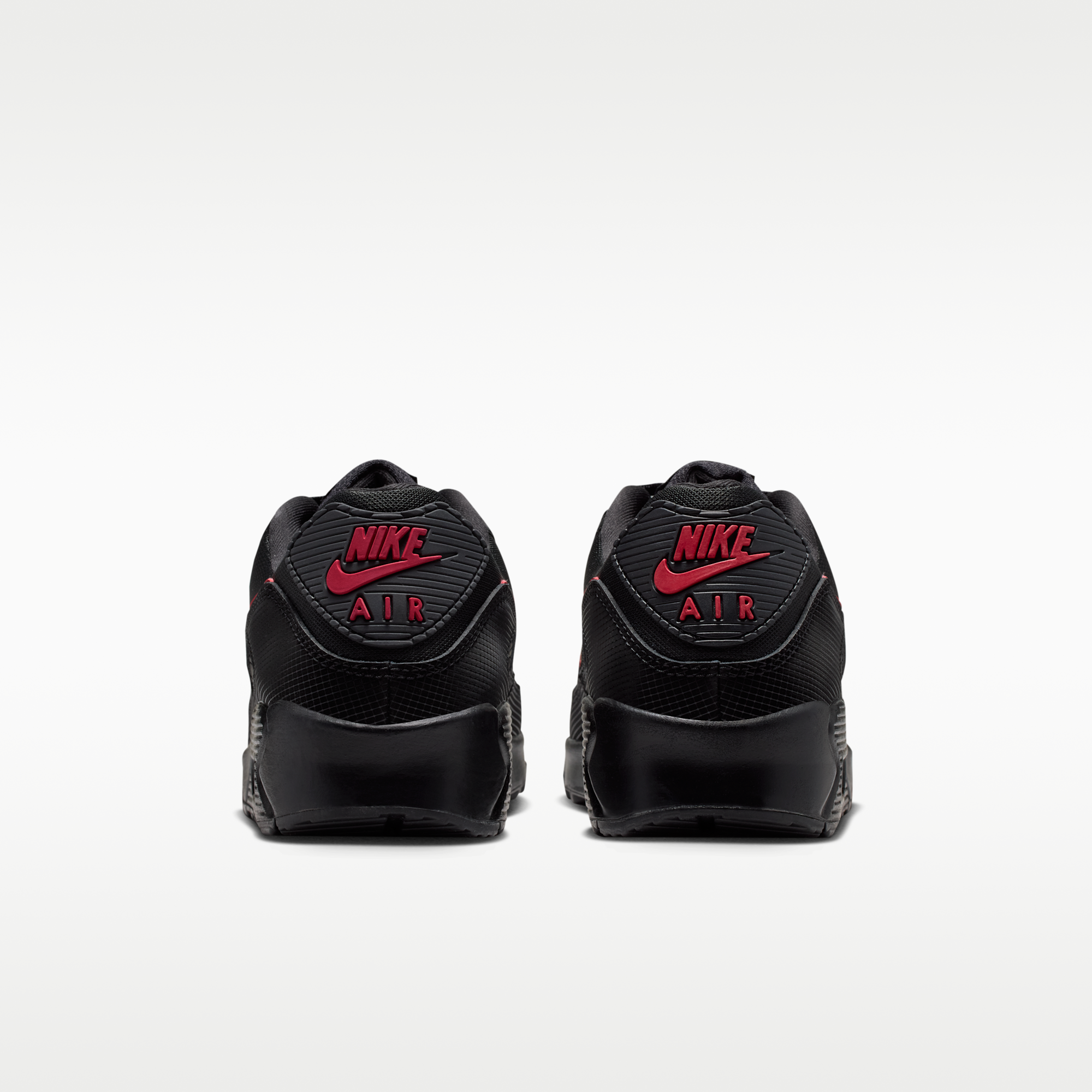 Nike Air Max 90 - Μαύρο/Μαύρο/Tough Red - 6