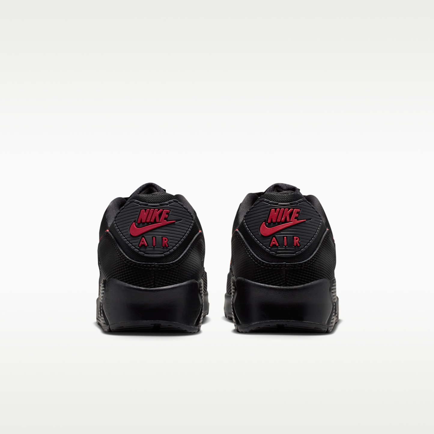 Nike Air Max 90 - Μαύρο/Μαύρο/Tough Red - 6