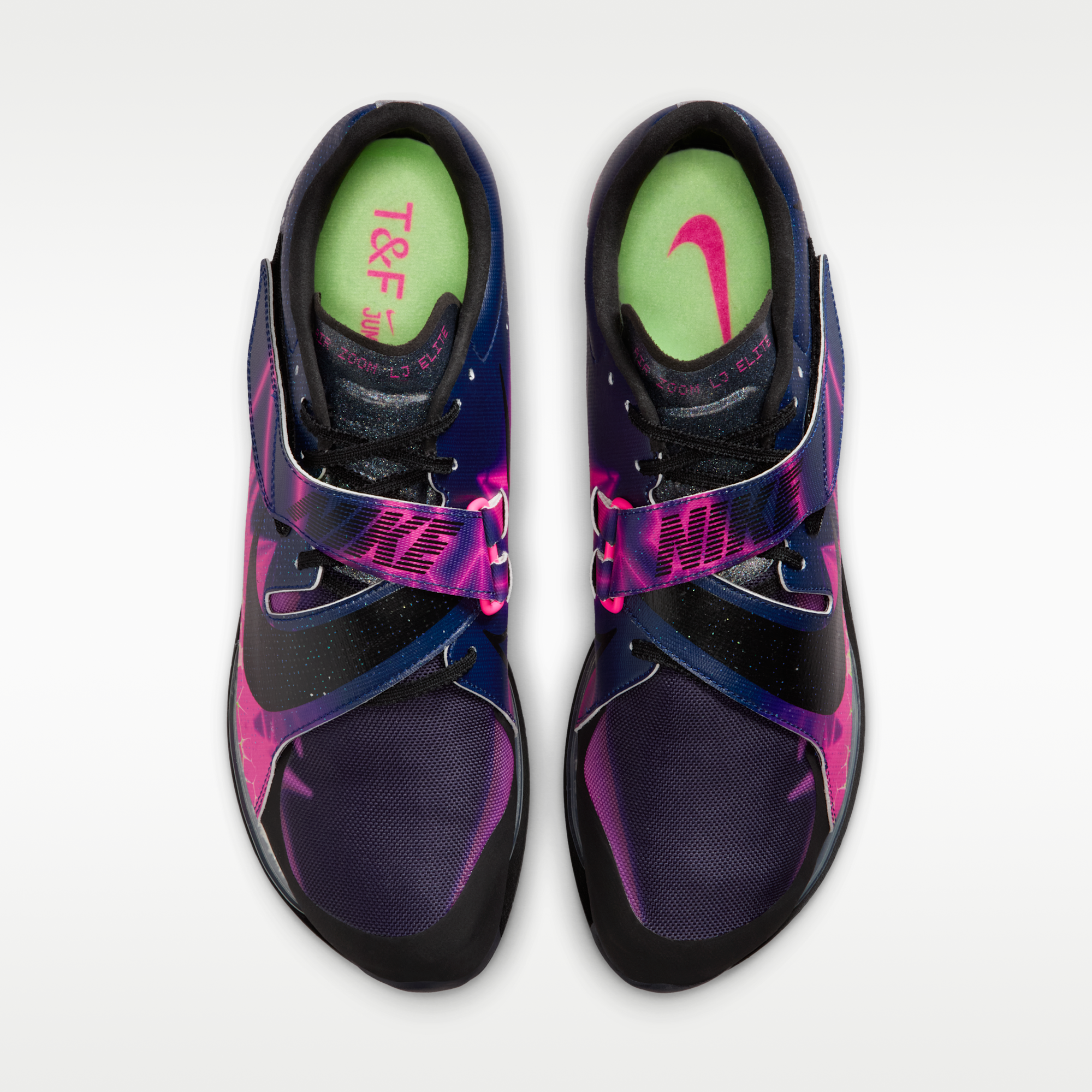 Nike Long Jump Elite Glam - Pink Blast/Blue Void/Electric Green/Μαύρο - 4