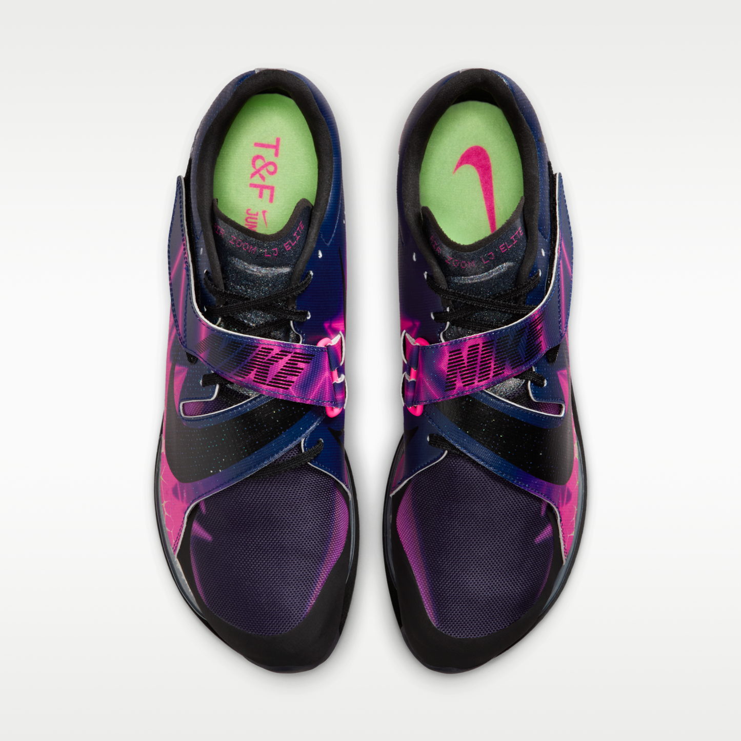 Nike Long Jump Elite Glam - Pink Blast/Blue Void/Electric Green/Μαύρο - 4