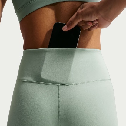 Nike One mit nahtloser Vorderseite - Nike One Leggings in voller Länge mit nahtloser Vorderseite und hohem Bund (Damen)