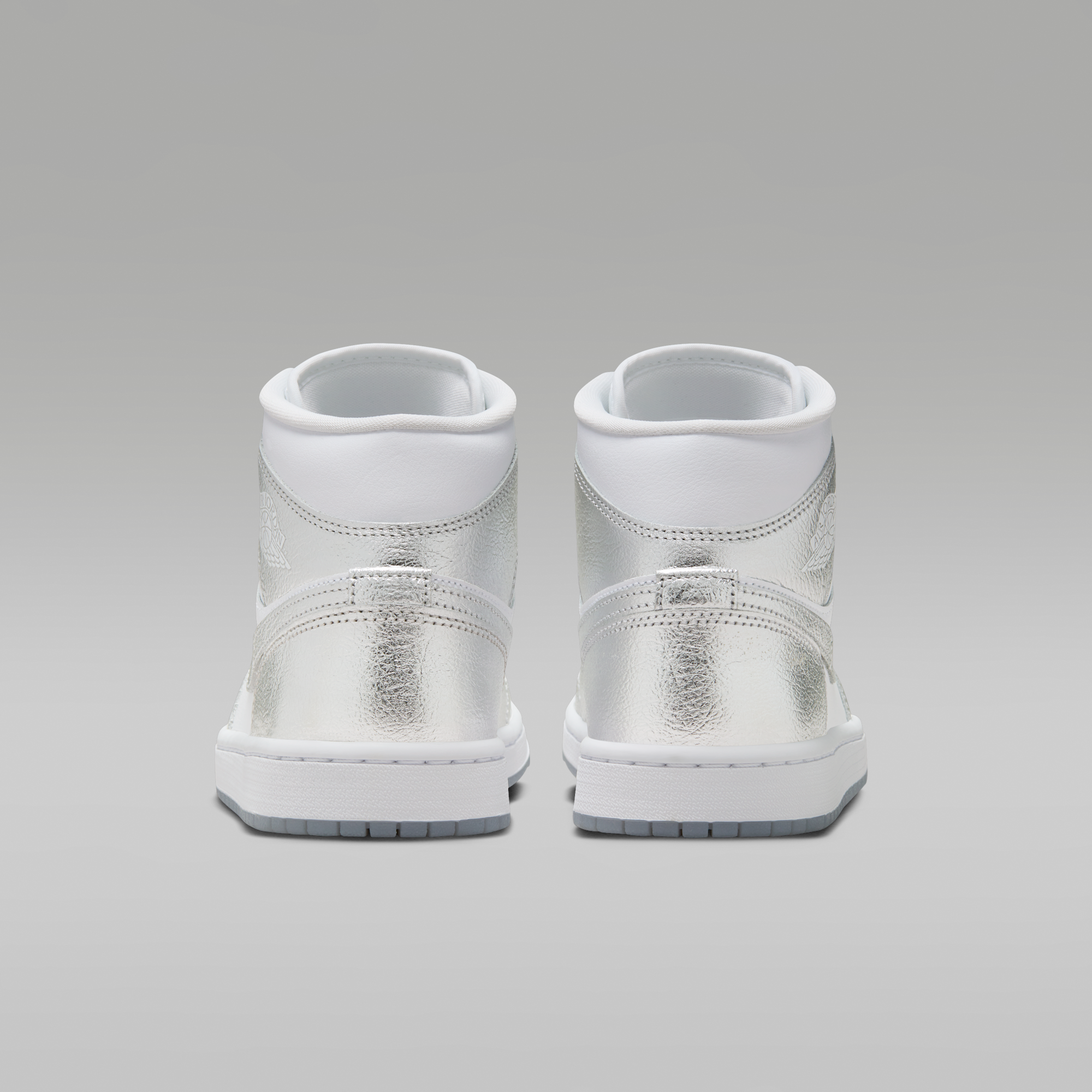 Air Jordan 1 Mid SE - Λευκό/Wolf Grey/Metallic Silver - 6