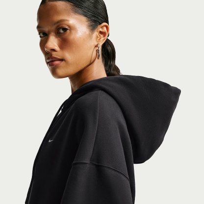 Nike Studio Fleece mittleres Gewicht - Nike Studio Fleece mittelschwere Oversize-Kapuzenjacke (Damen)