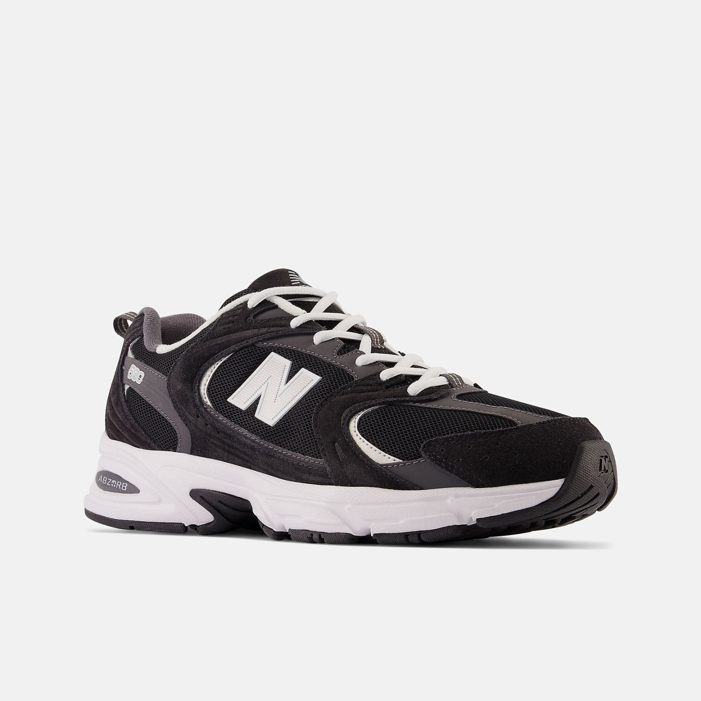 New Balance 530 - BLACK con MAGNET y Silver Metallic - MR530CC