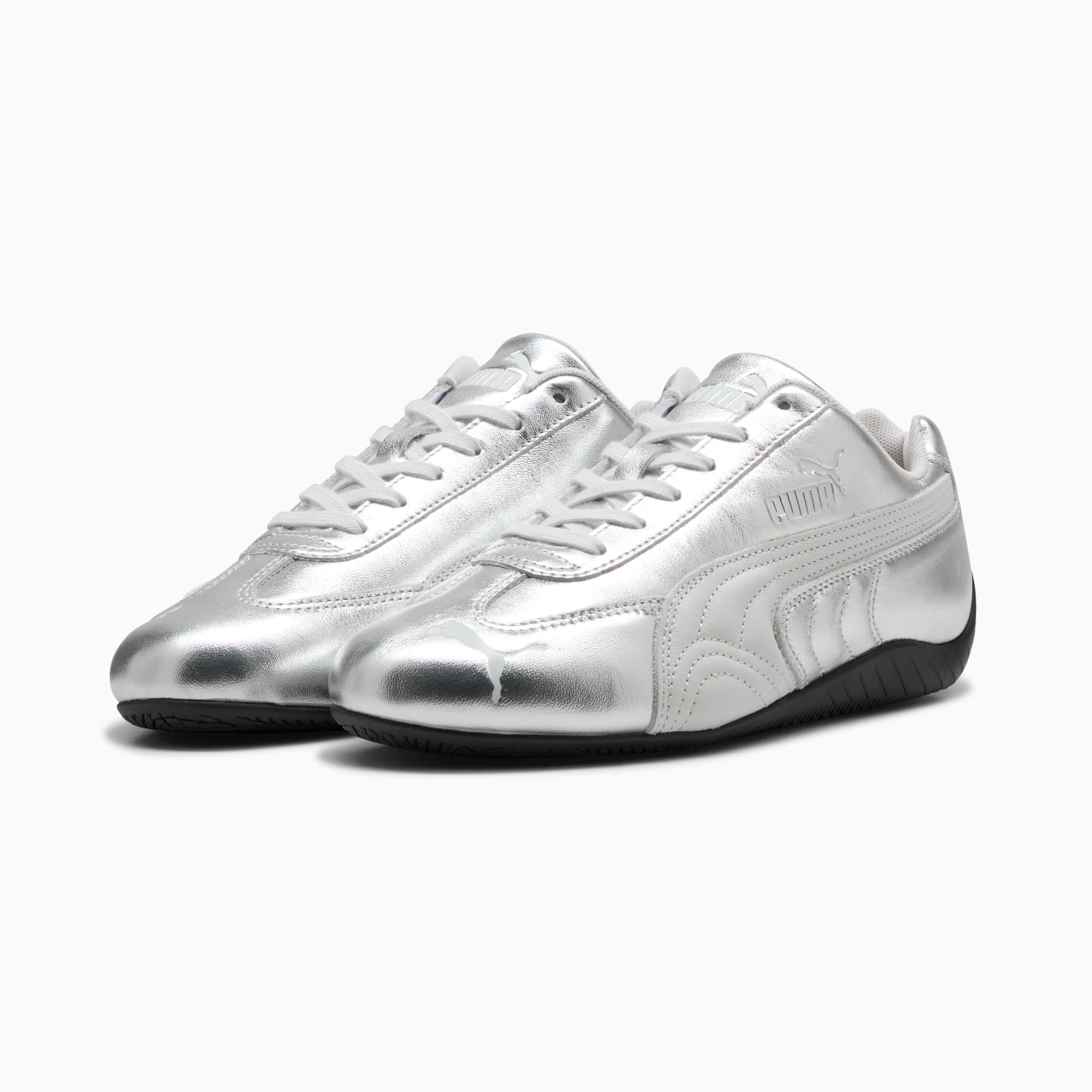 Speedcat Silver Sneakers Damen - Feather Gray-PUMA Black