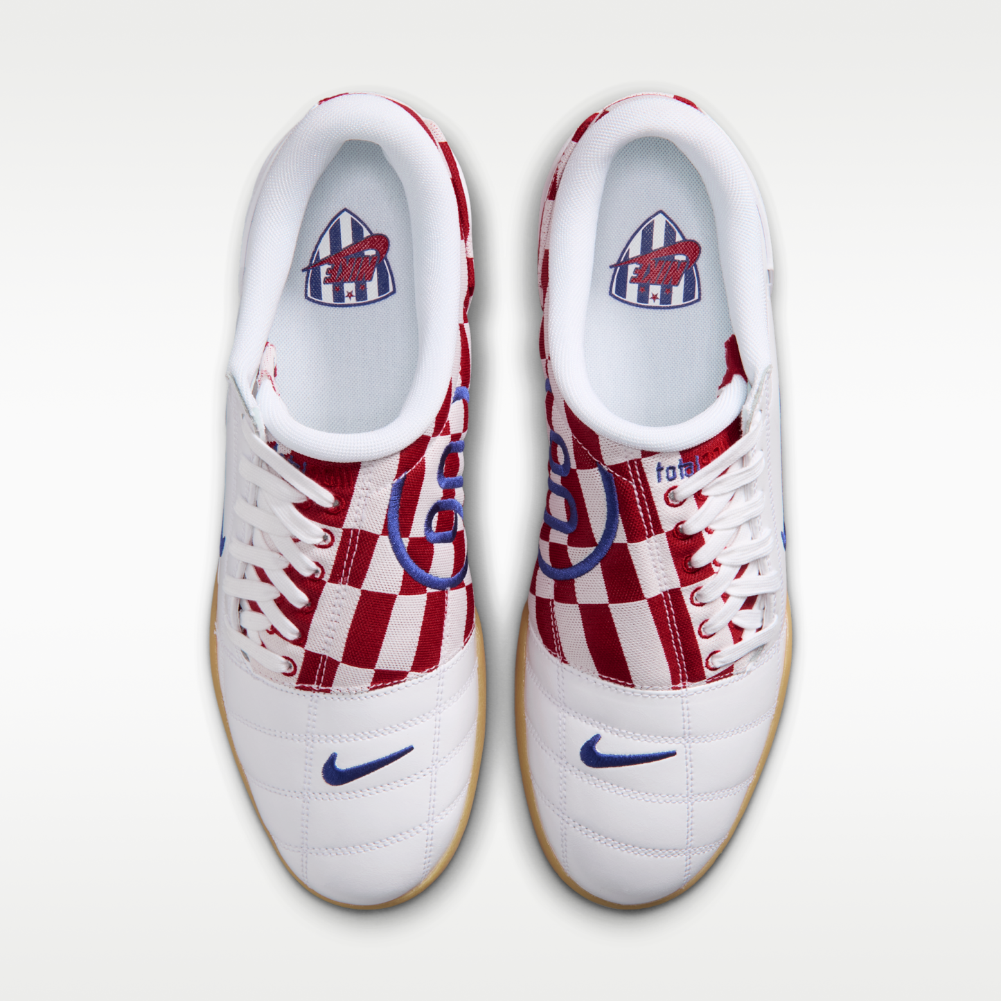 Nike Total 90 Checkered - Λευκό/University Red/Gum Yellow/Deep Royal Blue - 4
