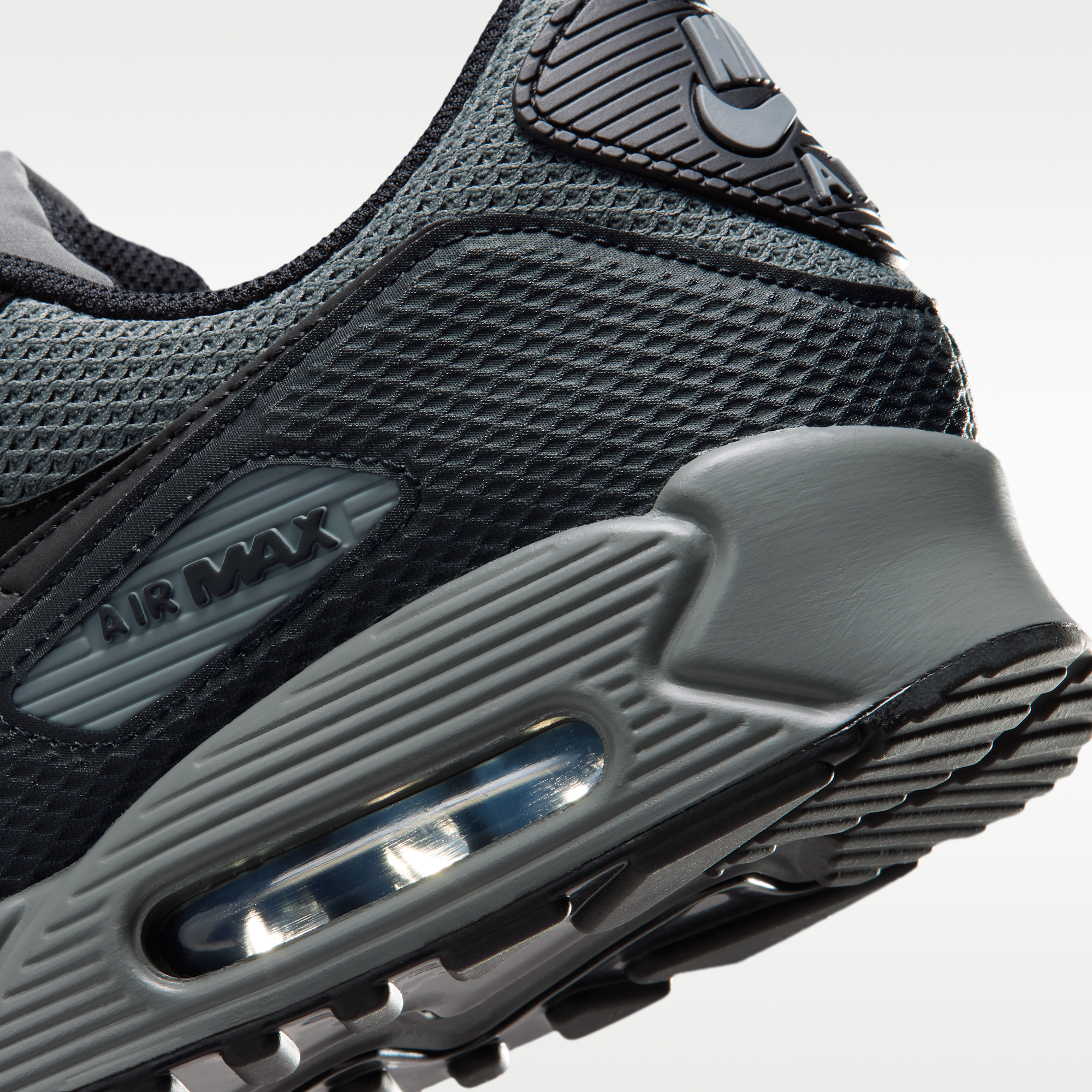 Nike Air Max 90 Premium - Μαύρο/Iron Grey/Cool Grey/Μαύρο - 8