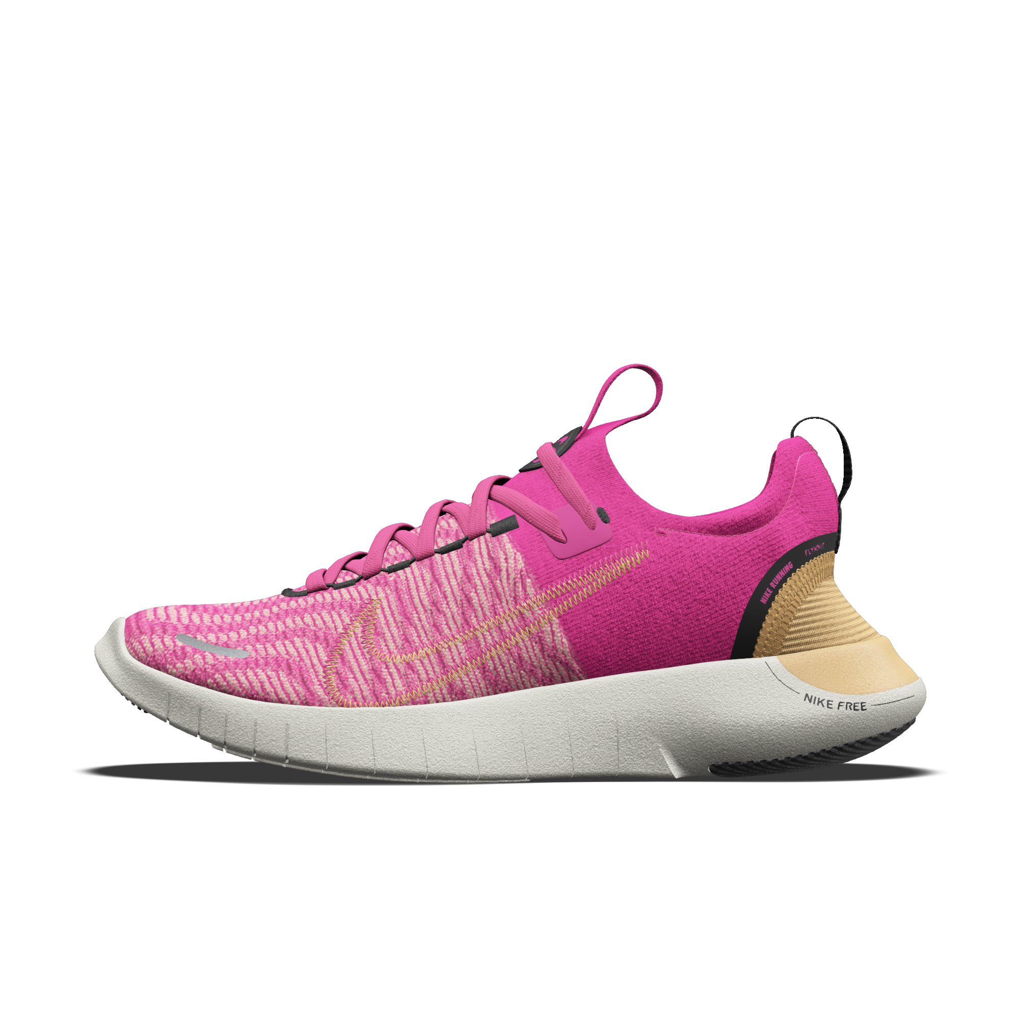 Nike Free RN By You - Fierce Pink/Reb Stardust/Fierce Pink (5382211927) - 1