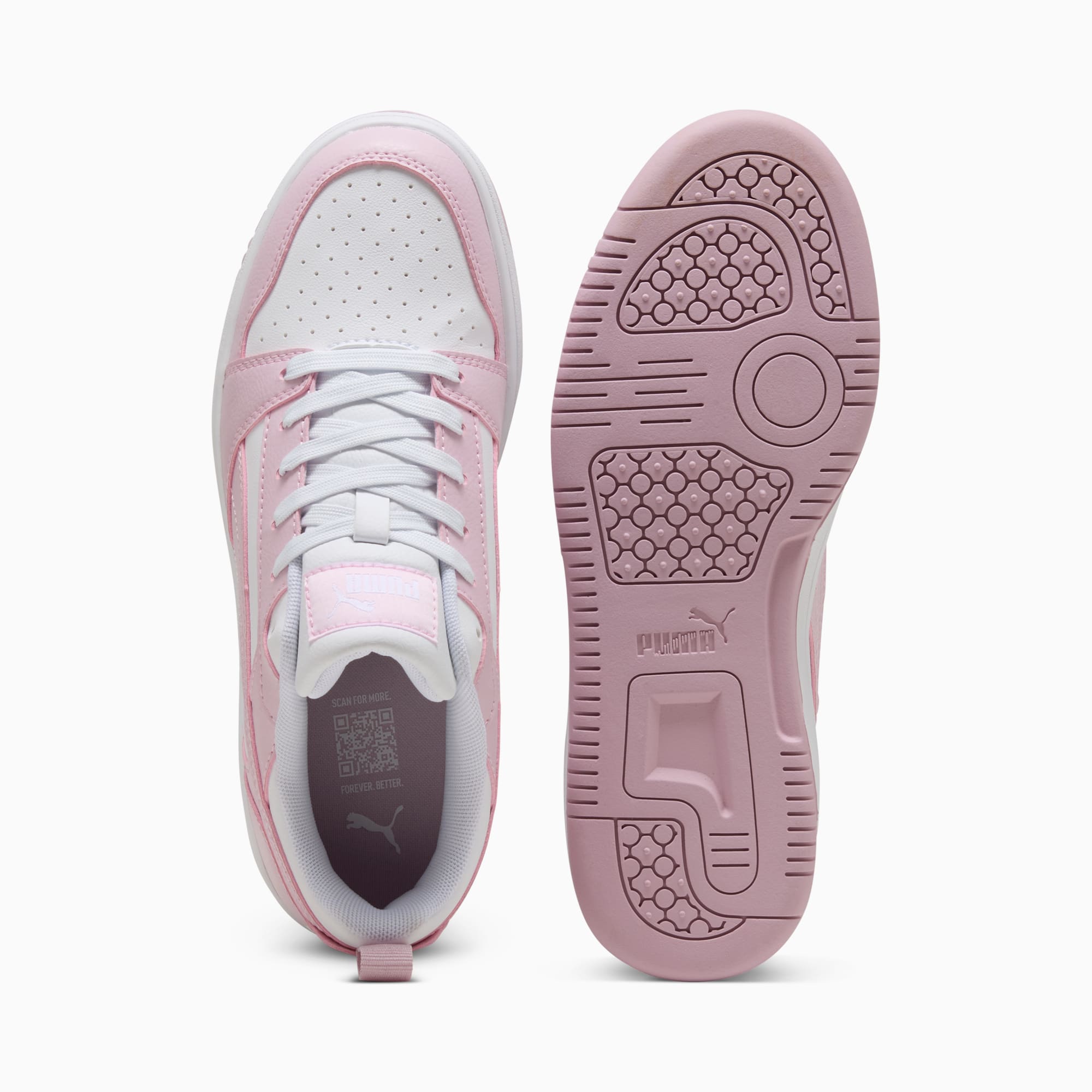 Rebound V6 Low Sneakers - PUMA White-Rose Mauve