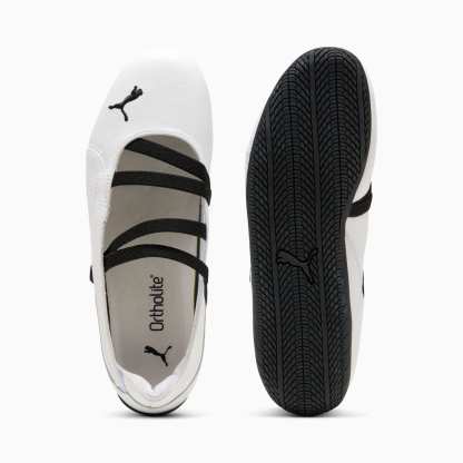 Speedcat Ballet Lederschuhe Damen - PUMA White-PUMA White-PUMA Black