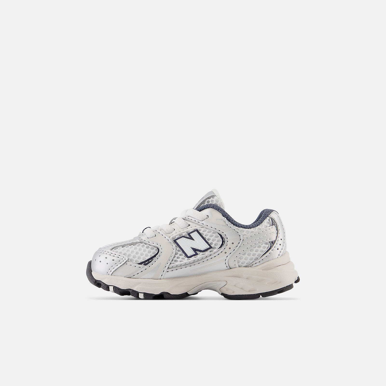 New Balance 530 BUNGEE LACE - SUMMER FOG con NIMBUS CLOUD y NB Navy - IZ530KA