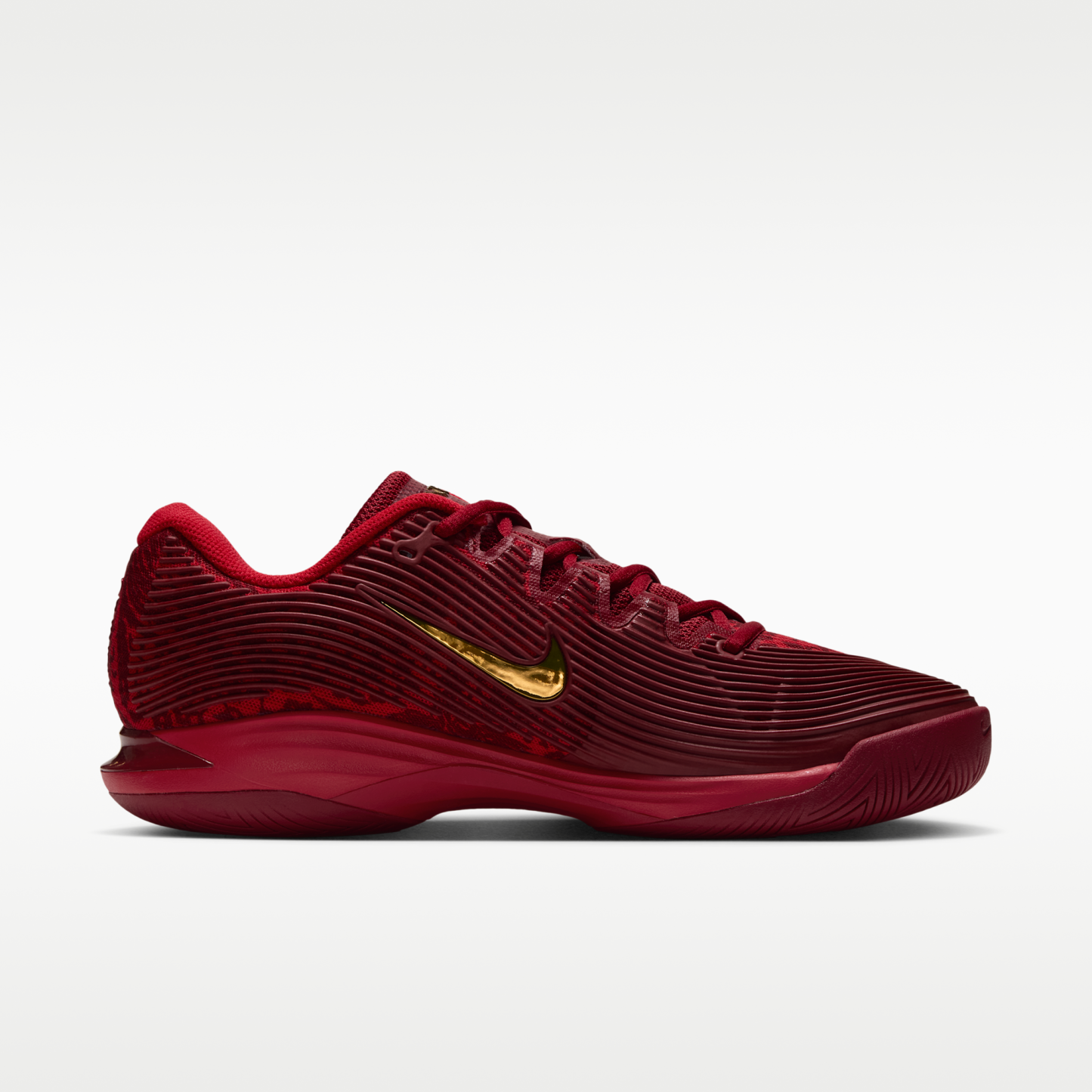 Nike Vapor 12 "Qinwen Zheng" - University Red/Tough Red/Picante Red/Metallic Gold - 3