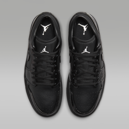 Air Jordan 1 Low SE - Μαύρο/Λευκό/Metallic Silver/Μαύρο - 4