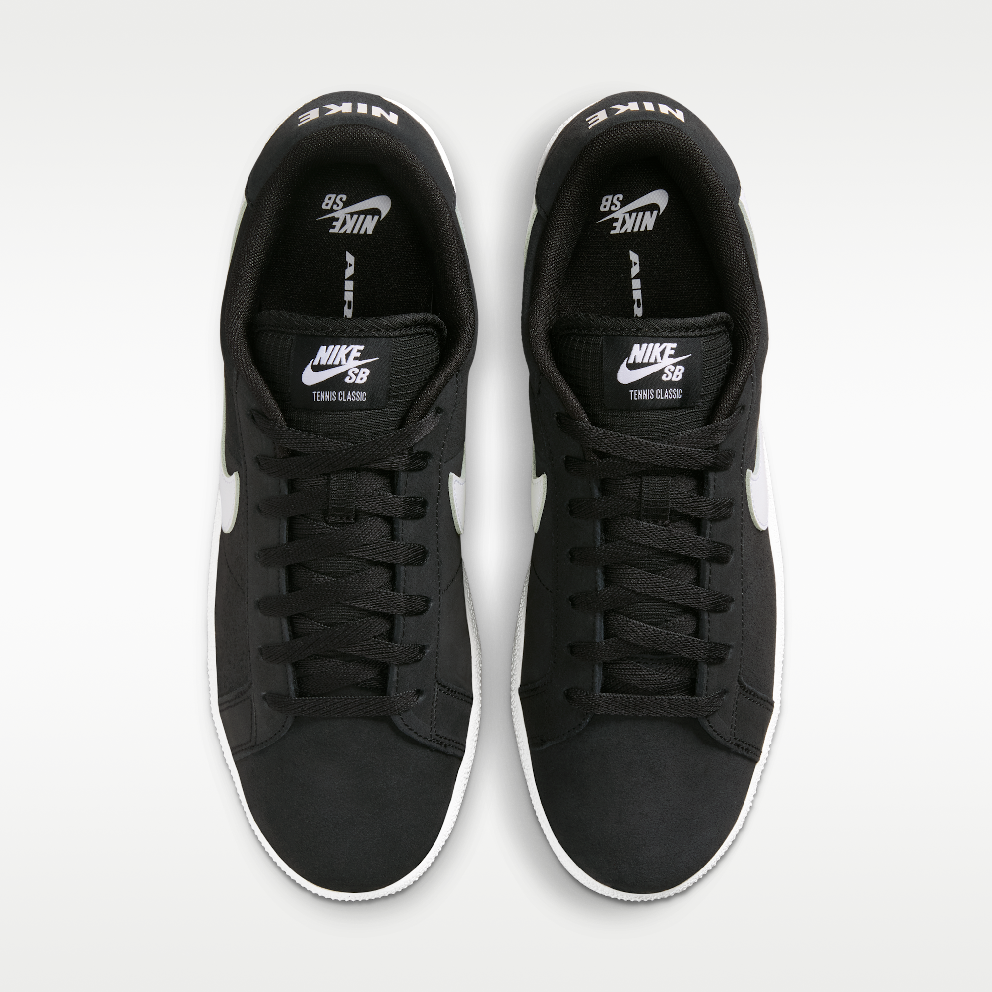 Nike SB Zoom Tennis Classic - Μαύρο/Λευκό/Λευκό - 4