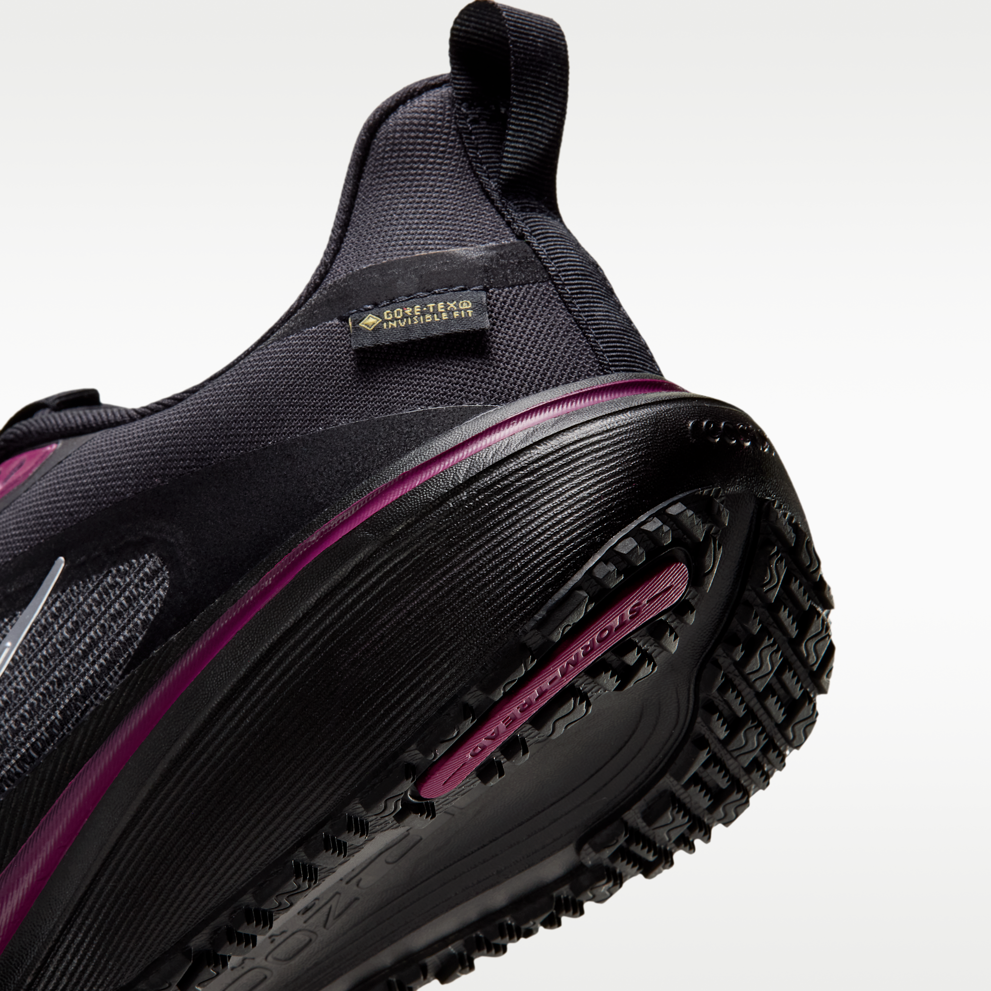 Nike Pegasus 42 GORE-TEX - Μαύρο/True Berry/Metallic Silver - 8