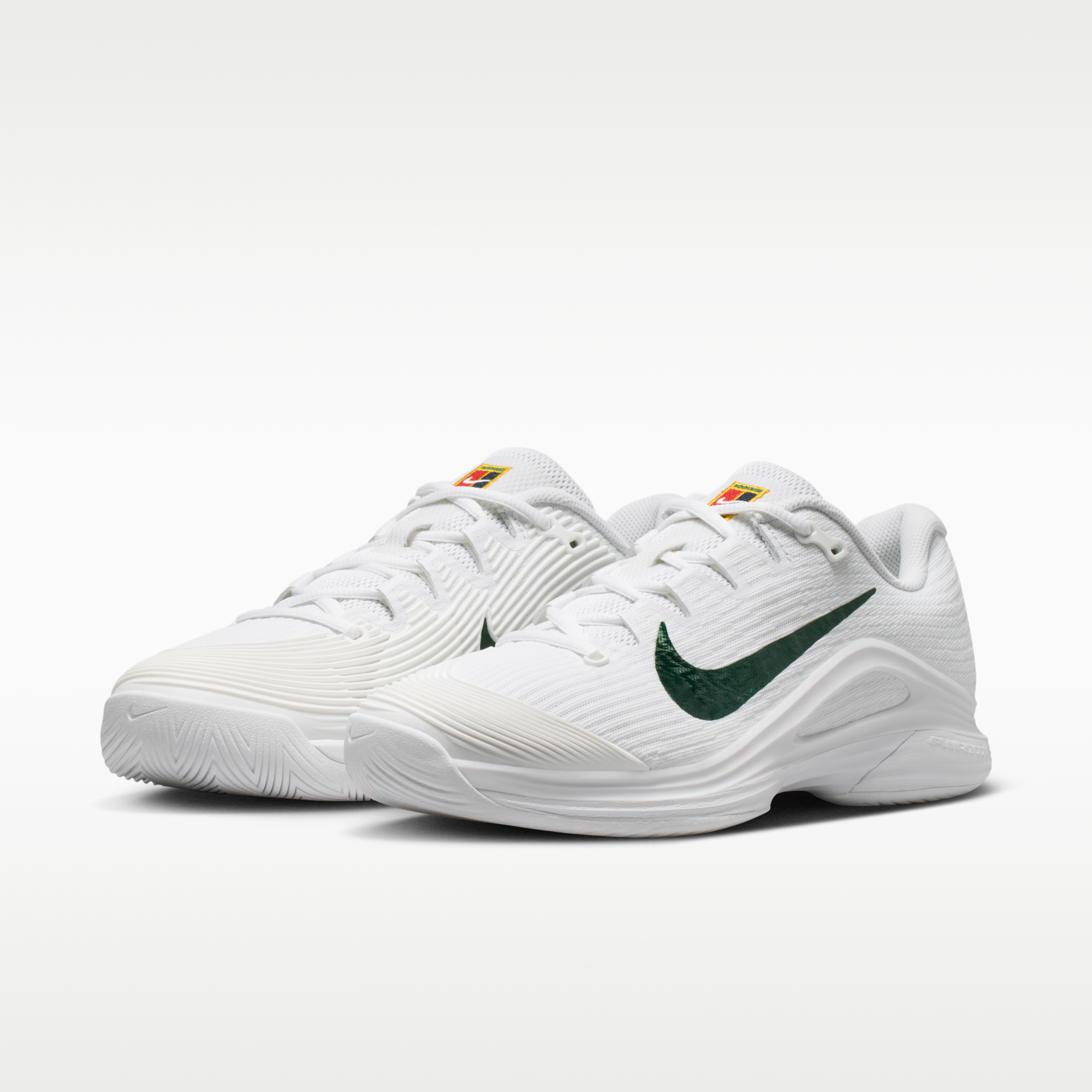 Nike Zoom Vapor 12 PRM - Λευκό/University Gold/University Red/Gorge Green - 5