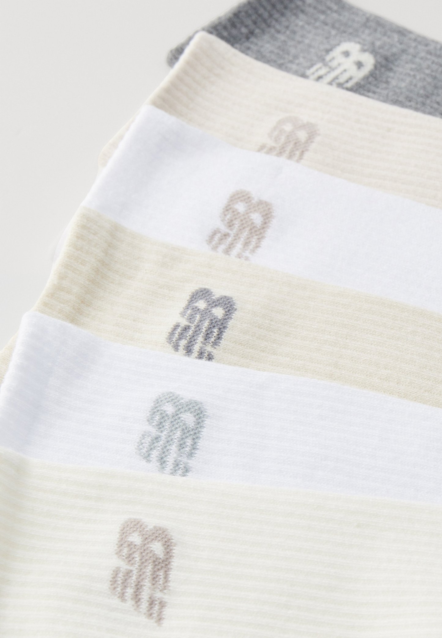 New Balance SEASONAL CREW UNISEX 6 PACK - Calcetines - beige/white