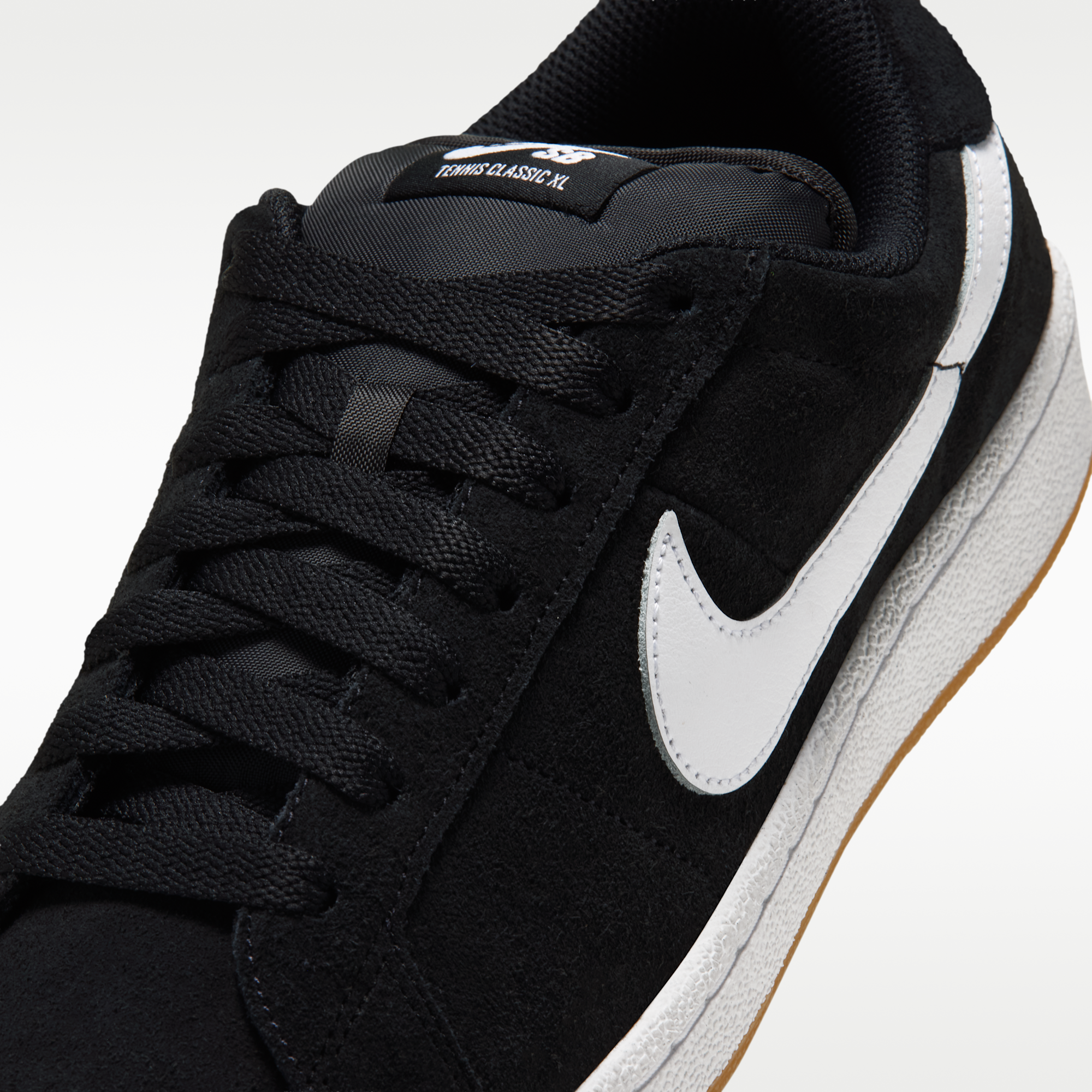 Nike SB Zoom Tennis Classic XL - Μαύρο/Gum Light Brown/Λευκό - 7