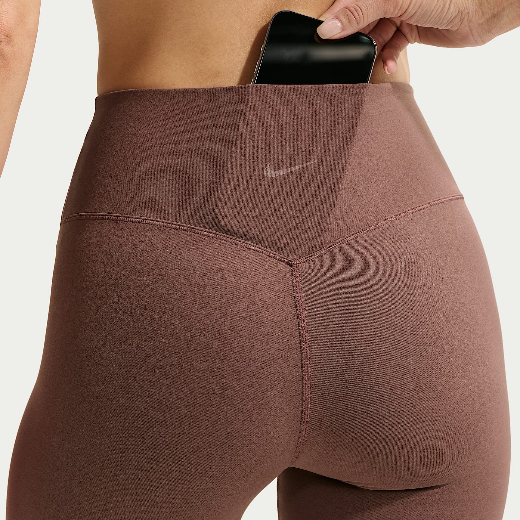 Nike Zenvy - Nike Zenvy Leggings in voller Länge mit hohem Bund und ohne Frontnaht (Damen)