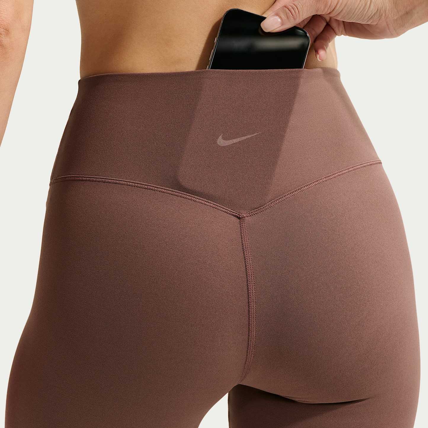 Nike Zenvy - Nike Zenvy Leggings in voller Länge mit hohem Bund und ohne Frontnaht (Damen)