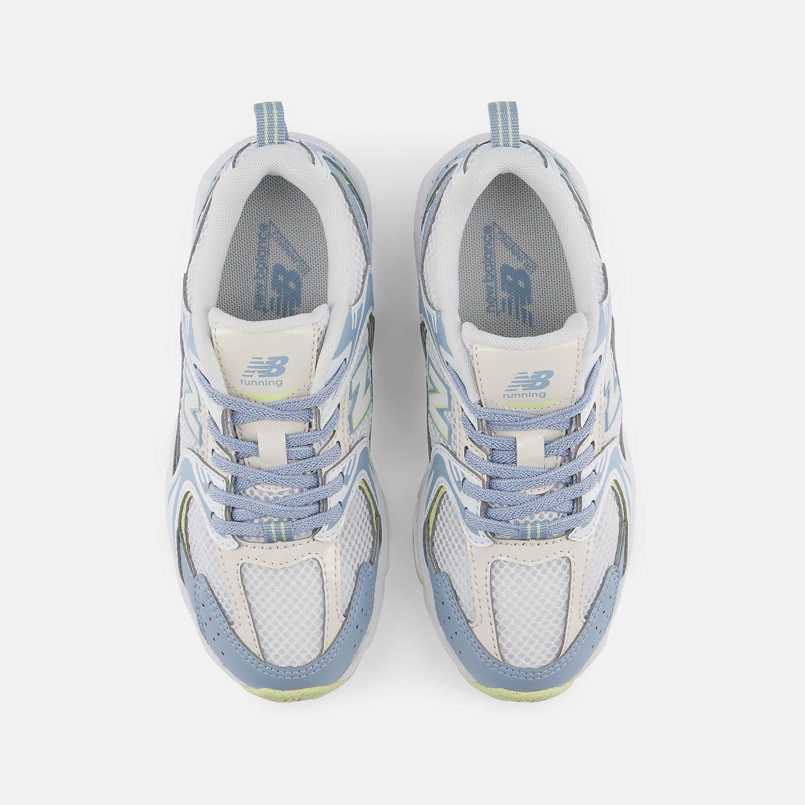 New Balance 530 BUNGEE LACE - LIGHT ARCTIC GREY con WHITE - P5303W7