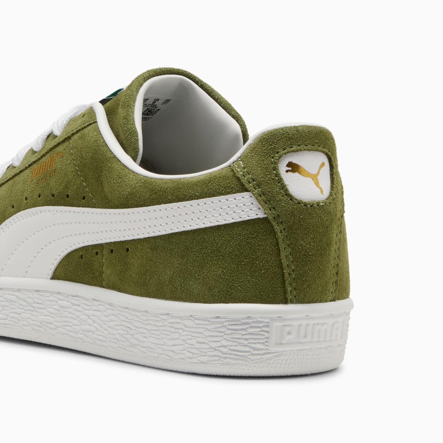 Suede Classic Sneakers Unisex - Olive Green-PUMA White