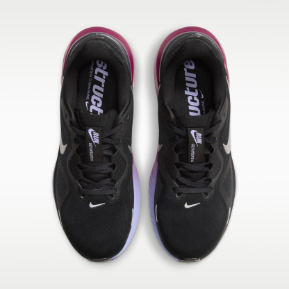 Nike Structure 26 - Μαύρο/Gridiron/Purple Pulse/Metallic Silver - 4