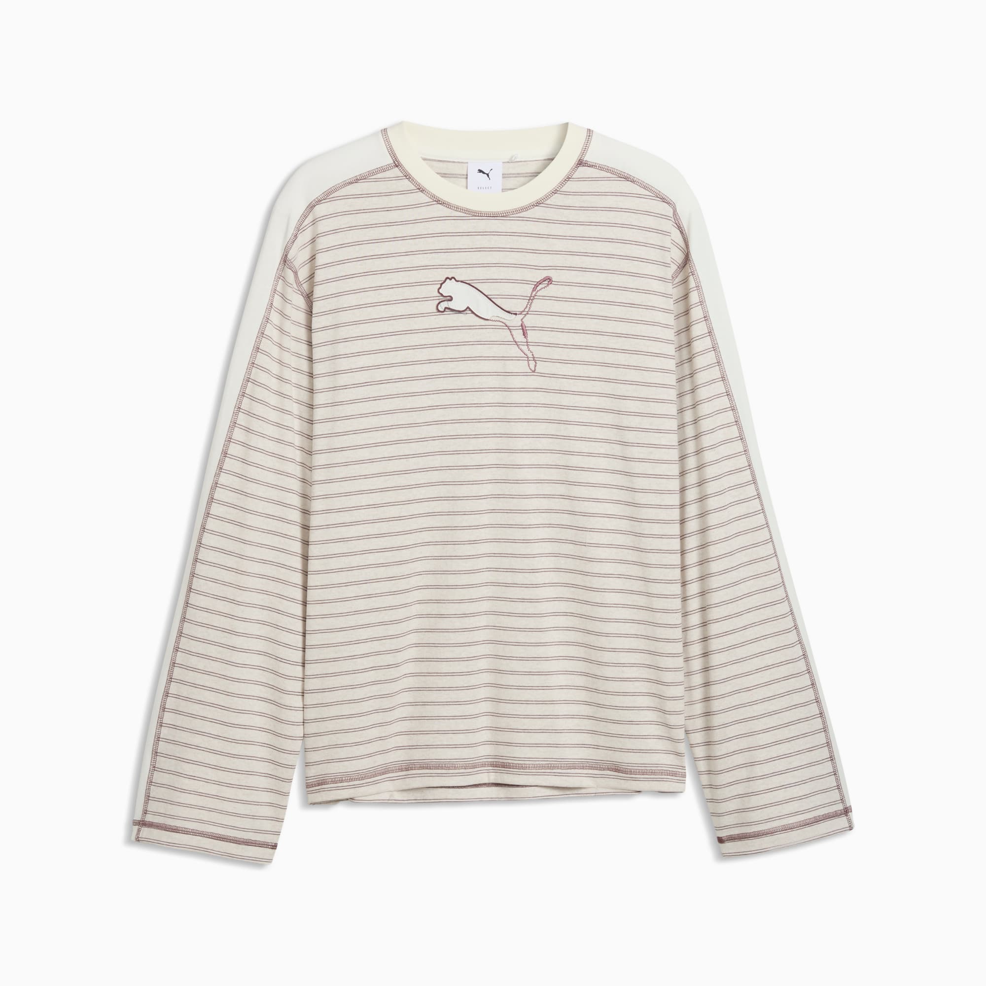 T7 Langarmshirt Unisex - Warm White Heather