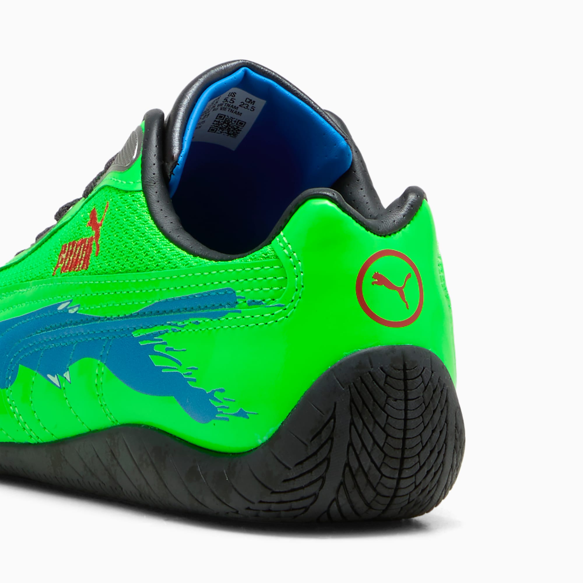 PUMA x FAST & FURIOUS LA Speedcat Sneakers Unisex - Fluro Green Pes-Racing Blue-PUMA Black